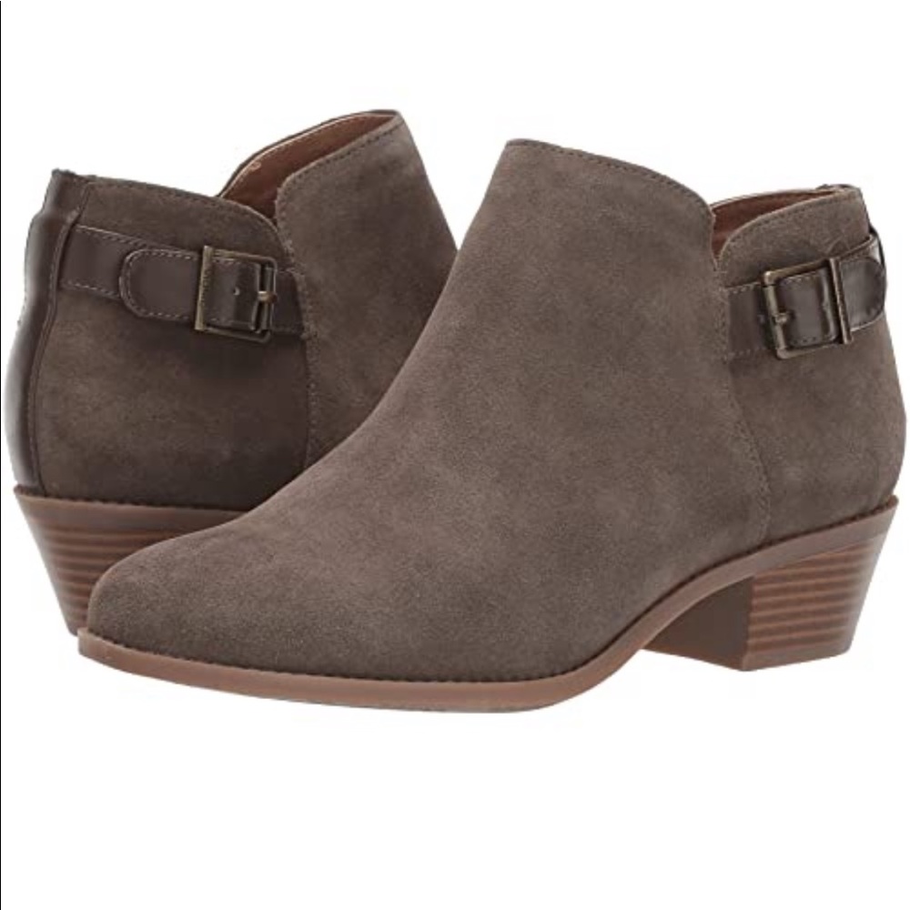 Vionic Millie Booties in Taupe